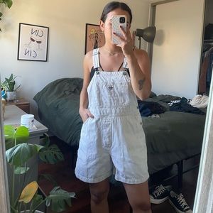 White short overalls